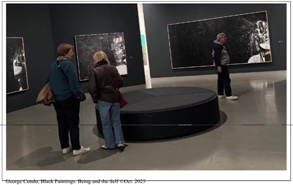 George Condo, Black Paintings, Being and the self, ©Oct, 2025