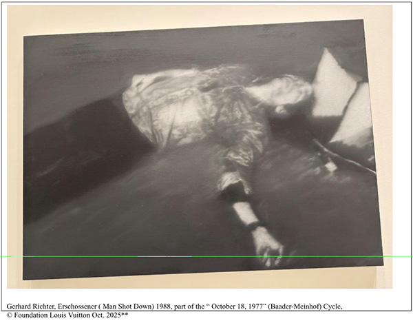 Gerhard Richter, Erschossner (Man Shot Down) 1988, part of the