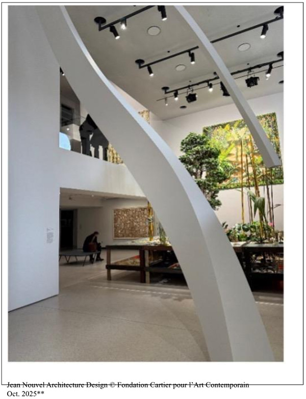 Jean Nouvel Architecture Design ©Fondation Cartier I'art Contemporain Oct, 2025**