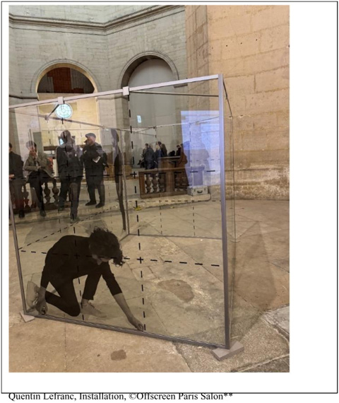 Quentin Lefranc, installation, ©Offscreen Paris Salon**